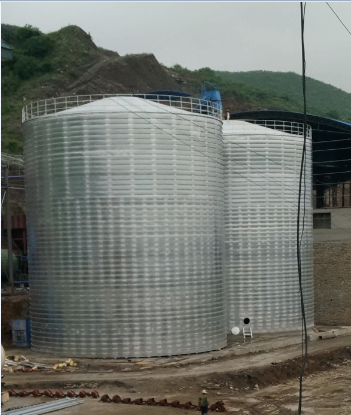 宣恩粮食钢板仓的安装全过程不用热焊接